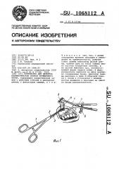 Устройство для экзереза периферических ветвей тройничного нерва (патент 1068112)