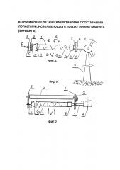 Ветрогидроэнергетическая установка с составными лопастями, использующая в потоке эффект магнуса (варианты) (патент 2615287)