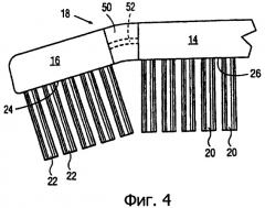 Прилегающая к зубам головка зубной щетки (варианты) (патент 2286705)