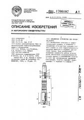 Скважинное устройство для посадки пакера (патент 1700197)