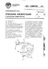 Установка для переработки плодов бахчевых культур (патент 1369720)