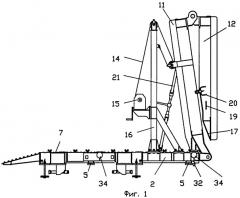 Устройство для погрузки самоходной техники на железнодорожную платформу (патент 2312779)