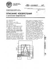 Устройство для моделирования отрывного обтекания острых кромок несущих поверхностей (патент 1310857)