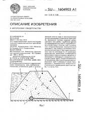 Дренажная система дамб хвостохранилищ (патент 1604903)