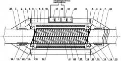 Многофункциональный интегрируемый мотор-компрессор для транспортировки флюидов по подводным и континентальным трубопроводам (патент 2664604)