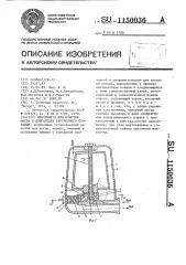 Центрифуга для очистки масла в двигателях внутреннего сгорания (патент 1150036)