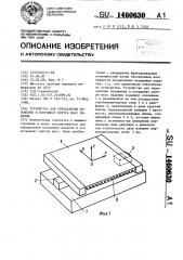 Устройство для определения положения и координат центра масс изделия (патент 1460630)