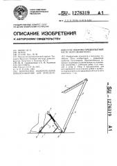 Переносное измерительное приспособление для определения угла наклона предкопытной части ноги животного (патент 1276319)