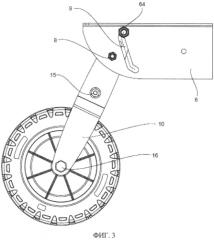 Мотоблок с убирающимся транспортным колесом (патент 2569967)