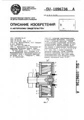 Торцевой электродвигатель с постоянными магнитами (патент 1096736)