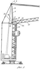 Стойка верхней части башенного крана (патент 2346880)