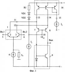 Дифференциальный усилитель с повышенным ослаблением синфазного сигнала (патент 2319287)