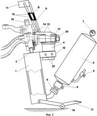 Передвижное устройство для выбивания шкворня (патент 2357852)