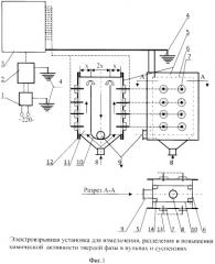 Установка для электровзрывной активации водных пульп и суспензий (патент 2470875)