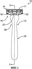 Механизмы фиксации рукояток и картриджей бритвенных приборов (патент 2479418)