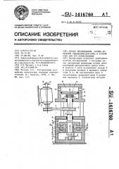 Способ исследования осевых колебаний гидравлической пяты и устройство для его осуществления (патент 1416760)