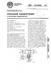 Устройство для продольной резки рулонных материалов (патент 1315544)