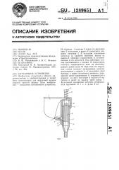 Загрузочное устройство (патент 1289651)