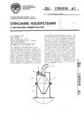 Фильтр для очистки газа (патент 1263316)