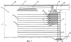 Дорожная насыпь с подпорной стенкой, способ ее сооружения и железобетонный блок для сооружения подпорной стенки (патент 2276230)