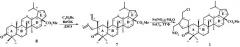 Способ получения метилового эфира 3-оксо-3'-(нитрометил)-4'-(хлорметил)-спиро[лупан-2,1'-циклопентан]-28-овой кислоты (патент 2448975)