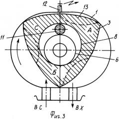 Роторно-поршневой двигатель для автомобилей (патент 2361088)