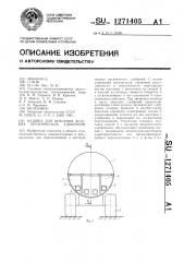 Машина для внесения жидких органических удобрений (патент 1271405)