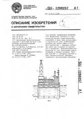 Морская стационарная платформа (патент 1288257)