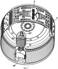 Самозакрывающееся приспособление для доступа к дренажному фильтру стиральной машины с вертикальной загрузкой (патент 2402652)
