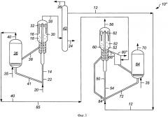 Установка для каталитического крекинга с двумя стояковыми реакторами для увеличенного выхода легкого олефина (патент 2569884)