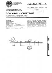 Устройство для испытания лыж (патент 1075100)