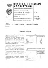 Тормозная жидкость (патент 255470)