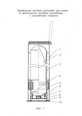 Корабельная пусковая установка для ракет в транспортно-пусковом контейнере с минометном стартом (патент 2657634)