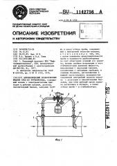 Автоматический пробоотборник жидких сред из трубопровода (патент 1142756)