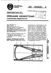 Устройство для нанесения покрытия на внутреннюю поверхность труб (патент 1028381)