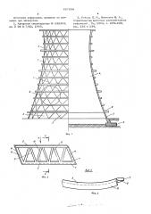 Железобетонная башенная градирня (патент 607934)