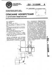 Устройство для укладки предметов в тару (патент 1113309)