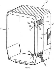Комплекс из стенки и электрического прибора и соответствующий железнодорожный вагон (патент 2531659)