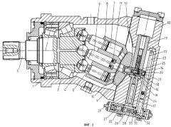 Аксиально-поршневая гидромашина с регулируемым рабочим объемом (патент 2275531)