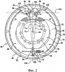 Барабанный тормоз (варианты) (патент 2662862)