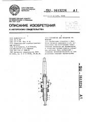 Устройство для обработки отверстий (патент 1613224)