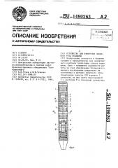 Устройство для измерения зенитного угла скважины (патент 1490263)