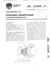 Способ шлифования режущих элементов и устройство для его осуществления (патент 1373539)