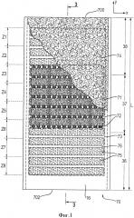 Абсорбирующие конструктивные элементы и сердцевины с эффективной иммобилизацией абсорбирующего материала (патент 2640983)