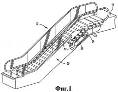 Ступень пассажирского транспортера, пассажирский транспортер и способ его звукоизоляции (патент 2422353)