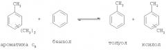 Способ превращения смесей, содержащих ароматические углеводороды c9 в изомеры ксилола (патент 2354640)