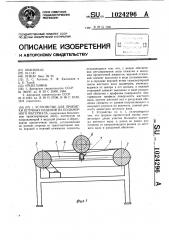 Устройство для пропитки штучных изделий из полимерного материала (патент 1024296)