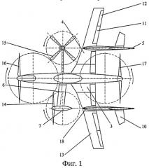 Беспилотный вертолет-самолет с гибридной силовой установкой (варианты) (патент 2527248)