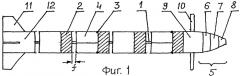 Осколочно-пучковый снаряд "ругодив" (патент 2298763)