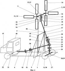 Самоходный ветроагрегат (патент 2413872)